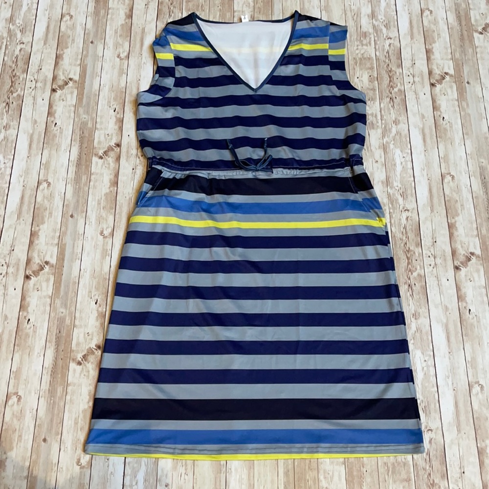 striped dress size xl